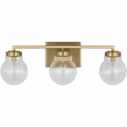 Generation Lighting 4001803-848 Renny Contemporary Satin Brass 3-Light Bathroom Wall Sconce