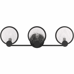 Generation Lighting 4001903-112 Cooper Modern Midnight Black 3-Light Bathroom Sconce