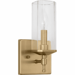 Generation Lighting 4002001-848 Weiss Contemporary Satin Brass Wall Lighting Sconce
