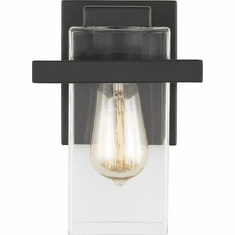 Generation Lighting 4141501-112 Mitte Contemporary Midnight Black Wall Lamp