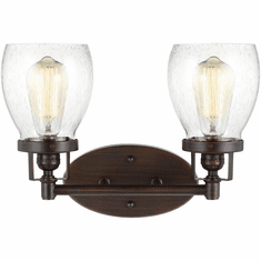 Generation Lighting 4414502-710 Belton Bronze 2-Light Bathroom Lighting Fixture