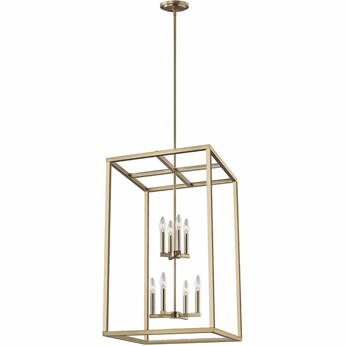 Generation Lighting 5134508-848 Moffet Street Modern Satin Brass 19" Foyer Lighting Fixture