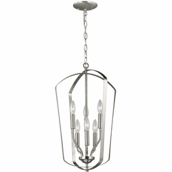 Generation Lighting 5134906EN-962 Romee Modern Brushed Nickel LED 15" Pendant Lamp