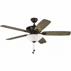 Generation Lighting 5COM52AGPD-V1 Colony Max Plus Aged Pewter / Matte White Glass 52" Home Ceiling Fan