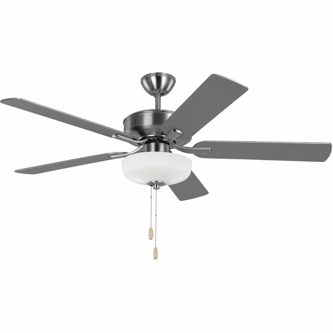 Generation Lighting 5LDDC52BSD Linden Brushed Steel LED 52" Home Ceiling Fan