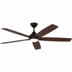 Generation Lighting 5LWDSM60MBKD Lowden Smart Midnight Black LED 60" Ceiling Fan