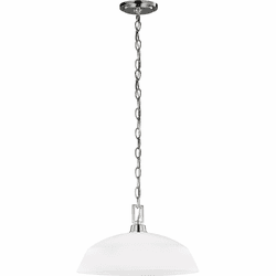 Generation Lighting 6515201EN3-05 Kerrville Modern Chrome LED Hanging Lamp