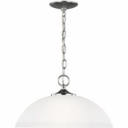 Generation Lighting 6516501EN3-05 Geary Contemporary Chrome LED 16" Drop Lighting