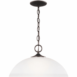Generation Lighting 6516501EN3-710 Geary Modern Bronze LED 16" Lighting Pendant