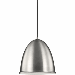 Generation Lighting 6525401EN3-04 Hudson Street Contemporary Satin Aluminum LED Hanging Pendant Lighting