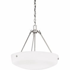 Generation Lighting 6615203-962 Kerrville Contemporary Brushed Nickel Pendant Hanging Light