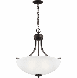 Generation Lighting 6616503EN3-710 Geary Modern Bronze LED 19" Hanging Light