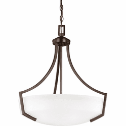 Generation Lighting 6624503EN3-710 Hanford Contemporary Bronze LED Fluorescent Drop Ceiling Lighting