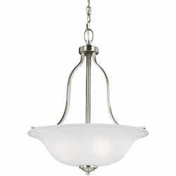 Generation Lighting 6639003EN3-962 Emmons Contemporary Brushed Nickel LED Hanging Pendant Light
