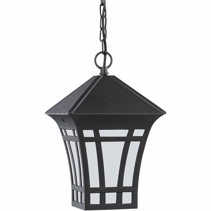 Generation Lighting 69131EN3-12 Herrington Modern Black LED Exterior Mini Pendant Light