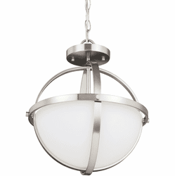 Generation Lighting 7724602EN3-962 Alturas Modern Brushed Nickel LED Pendant Light