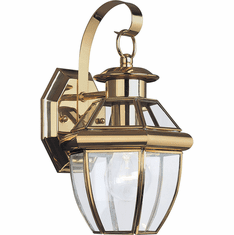Generation Lighting 8037-02 Lancaster Traditional Polished Brass Exterior Wall Sconce Lighting