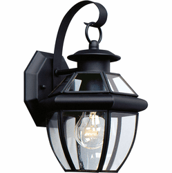 Generation Lighting 8037-12 Lancaster Traditional Black Outdoor Wall Mounted Lamp