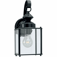Generation Lighting 8457-12 Jamestowne Modern Black Exterior 5" Lighting Wall Sconce