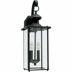 Generation Lighting 8468EN-12 Jamestowne Contemporary Black LED Exterior Lighting Wall Sconce