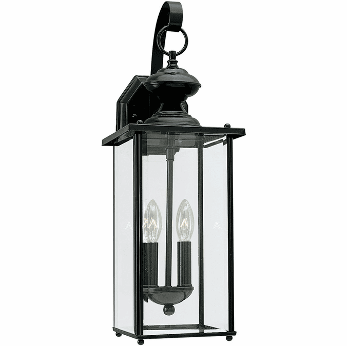 Generation Lighting 8468EN-12 Jamestowne Contemporary Black LED Exterior Lighting Wall Sconce