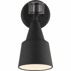 Generation Lighting 8560701PM-12 Flood Light Black Outdoor Light Sconce Photo Cell and Motion Sensor
