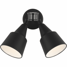 Generation Lighting 8560702PM-12 Flood Light Black Outdoor Wall Light Sconce Photo Cell and Motion Sensor