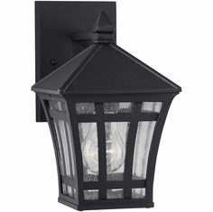 Generation Lighting 88131-12 Herrington Contemporary Black Outdoor 6" Light Sconce