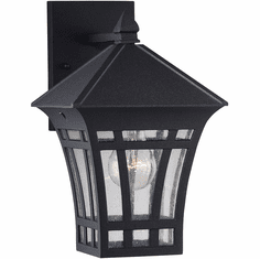 Generation Lighting 88132-12 Herrington Modern Black Outdoor 7" Sconce Lighting