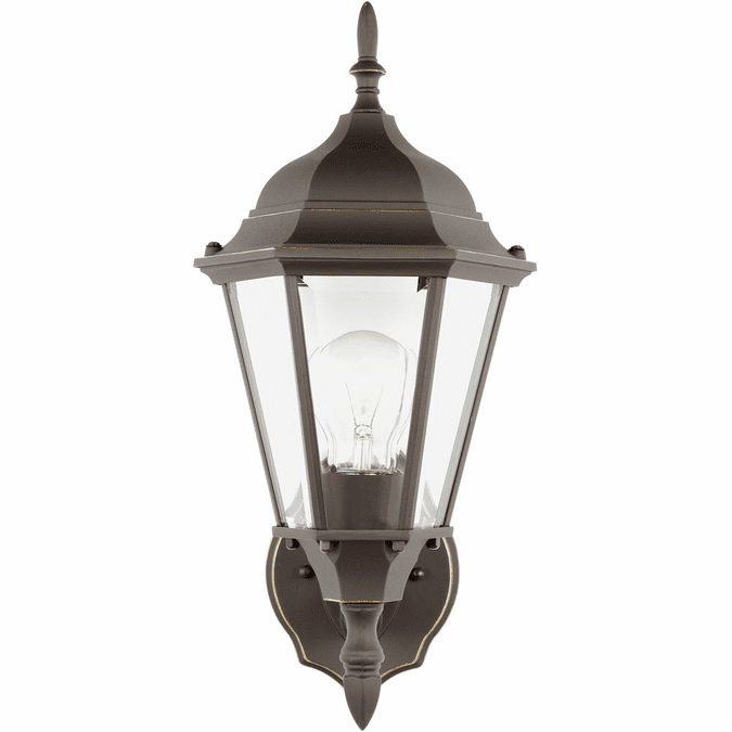 Generation Lighting 88941-71 Bakersville Antique Bronze Outdoor 17" Lamp Sconce