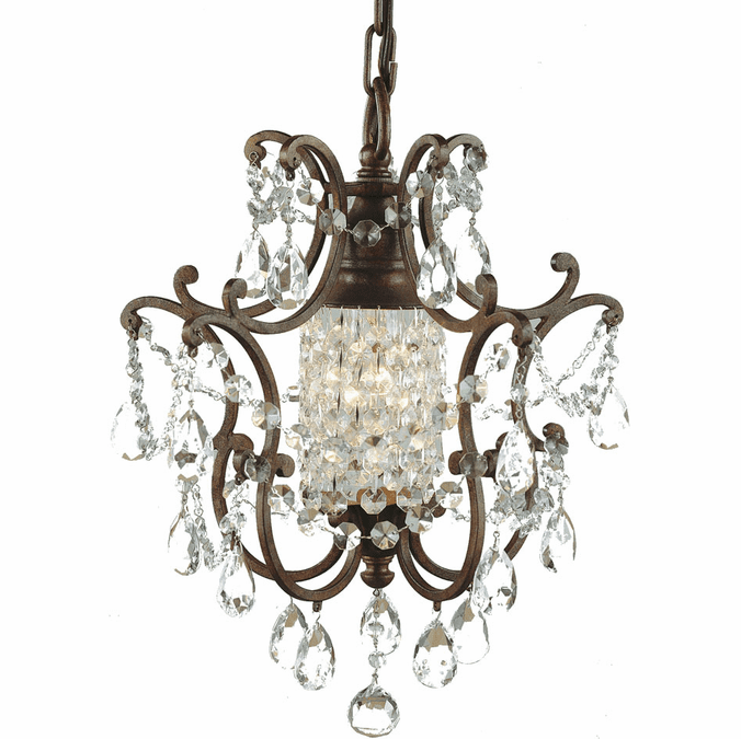 Generation Lighting F1879-1-BRB Maison de Ville Traditional 1-light Chandelier in British Bronze