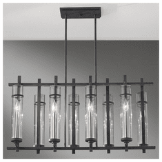 Generation Lighting F26308AFBS Ethan 8-light Contemporary Kitchen Island Light