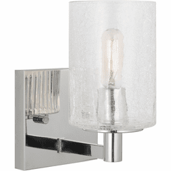 Generation Lighting GLV1031EN/CH Parker Contemporary Chrome Lighting Sconce