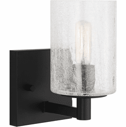 Generation Lighting GLV1031EN/MBK Parker Modern Midnight Black Wall Lighting Sconce
