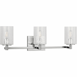 Generation Lighting GLV1033CH Parker Contemporary Chrome 3-Light Bath Light Fixture