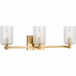 Generation Lighting GLV1033EN/SB Parker Modern Satin Bronze 3-Light Bathroom Lighting Sconce