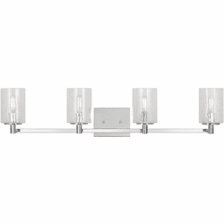 Generation Lighting GLV1034EN/CH Parker Modern Chrome 4-Light Bathroom Vanity Lighting