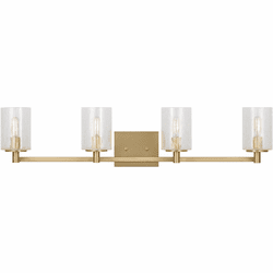 Generation Lighting GLV1034SB Parker Modern Satin Bronze 4-Light Bathroom Wall Light Fixture