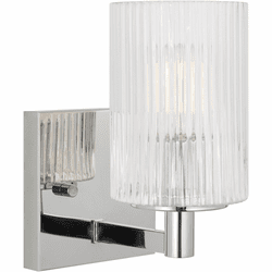 Generation Lighting GLV1041EN/CH Lando Contemporary Chrome Sconce Lighting