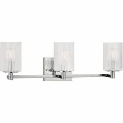 Generation Lighting GLV1043EN/CH Lando Modern Chrome 3-Light Bath Sconce