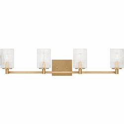 Generation Lighting GLV1044EN/SB Lando Contemporary Satin Bronze 4-Light Bathroom Wall Sconce