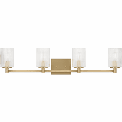 Generation Lighting GLV1044SB Lando Contemporary Satin Bronze 4-Light Bathroom Wall Light Fixture