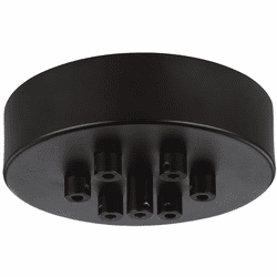 Generation Lighting MPC07ORB Oil Rubbed Bronze 7-Light Multi-Port Canopy with Swag Hooks