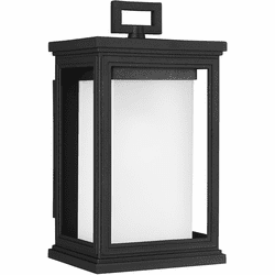 Generation Lighting OL12900TXB Roscoe Modern Textured Black Outdoor 6.5" Wall Lamp