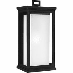 Generation Lighting OL12902TXB Roscoe Modern Textured Black Outdoor 8.5" Sconce Lighting