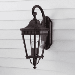 Generation Lighting OL5402GBZ Cotswold Lane Grecian Bronze Exterior 9.5" Lamp Sconce