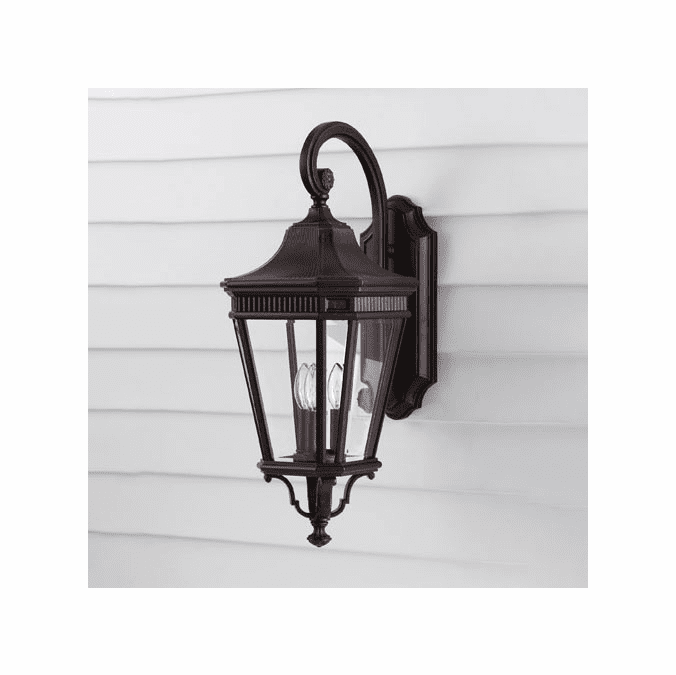 Generation Lighting OL5402GBZ Cotswold Lane Grecian Bronze Exterior 9.5" Lamp Sconce
