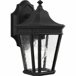 Generation Lighting OL5420BK Cotswold Lane Traditional Black Outdoor 6.5" Light Sconce