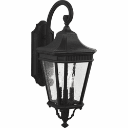 Generation Lighting OL5422BK Cotswold Lane Traditional Black Outdoor 9.5" Lamp Sconce