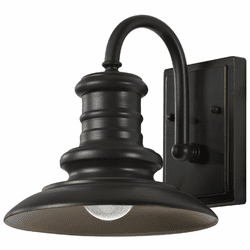 Generation Lighting OL8600-RSZ Redding Station Small Bronze 9 Inch Diameter Outdoor Wall Lighting